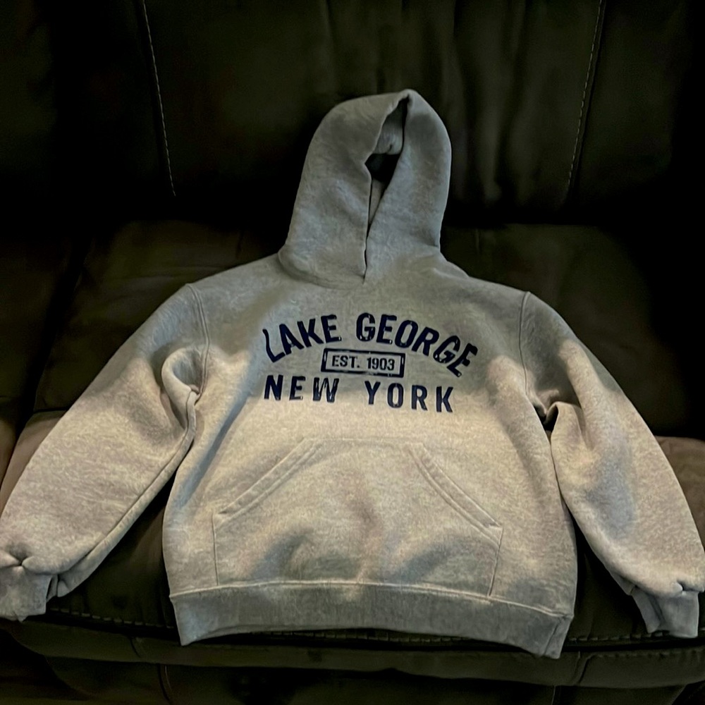 Brand new comfy sweatshirt bought at Lake George for my son, but was too small